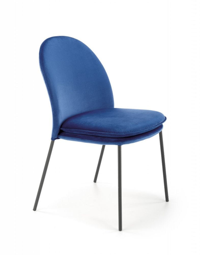 Halmar Kovová stoličky K454, modrá
